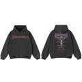 Hip Hop Men Sweatshirt Hoodie Streetwear Jesus Letter Print Washed Pullover 2026 Autumn 100 Cotton Hooded Sweatshirt Faded Black