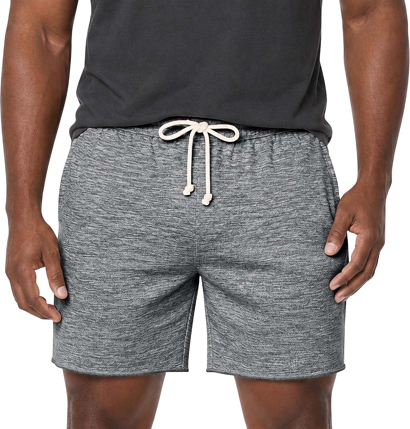 Mens Sweat Shorts, 6 Inch Inseam Lounge Shorts with Pockets | French Terry, Drawstring, Athletic, Sleep, Pajama