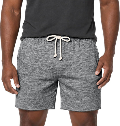 Mens Sweat Shorts, 6 Inch Inseam Lounge Shorts with Pockets | French Terry, Drawstring, Athletic, Sleep, Pajama